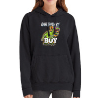 Birthday Boy T Rex Dinosaur Party Gift For Boys Funny Gifts Men Vintage Hoodie | Artistshot