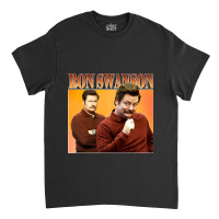 Character Animated Swanson Gifts Men Classic T-shirt | Artistshot