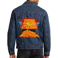 Day Gifts Paunch Burger Funny Gifts Men Men Denim Jacket | Artistshot