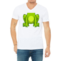 Frog Costume Toad Kids Cute Frog Halloween T Shirt V-neck Tee | Artistshot