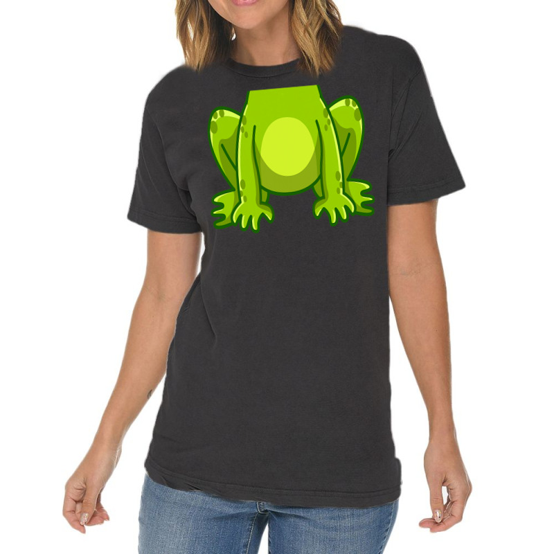 Frog Costume Toad Kids Cute Frog Halloween T Shirt Vintage T-shirt | Artistshot