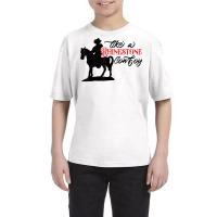 Cowboy Riding Horse Rhinestone Cowboy Western Country Gift T Shirt Youth Tee | Artistshot