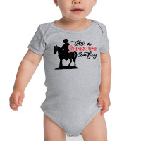 Cowboy Riding Horse Rhinestone Cowboy Western Country Gift T Shirt Baby Bodysuit | Artistshot