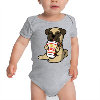 Pug Eating Instant Ramen Noodles Dog T Shirt Baby Bodysuit | Artistshot