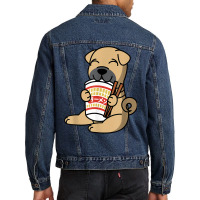 Shar Pei Eating Instant Ramen Noodles Dog T Shirt Men Denim Jacket | Artistshot