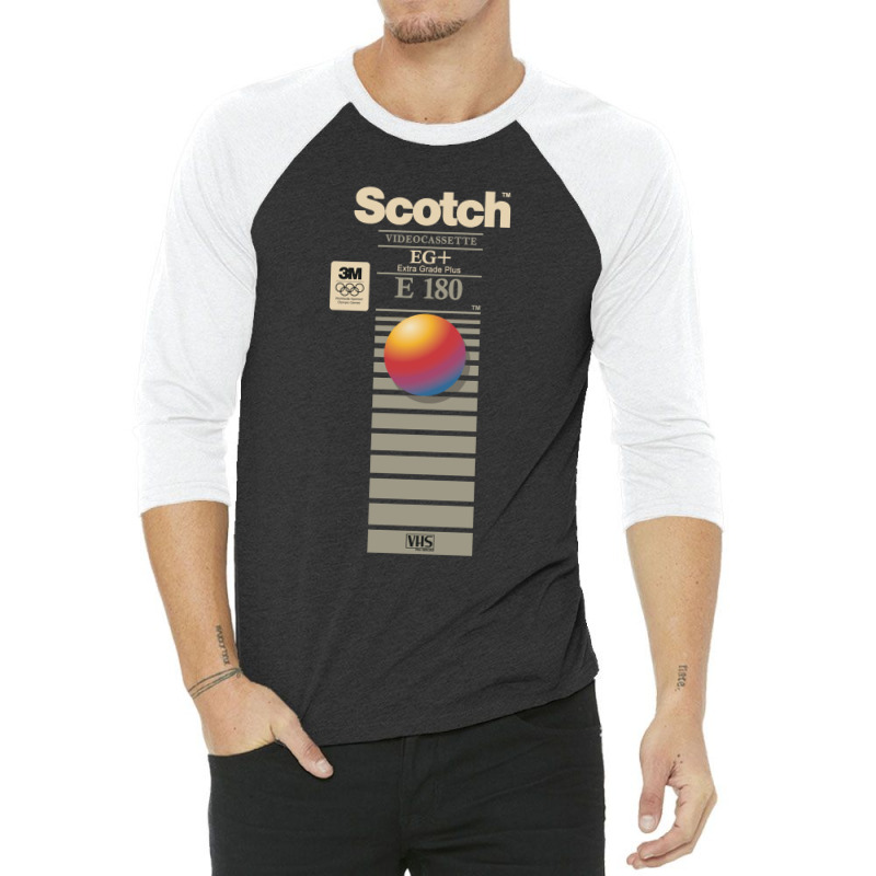 Vhs Scotch E 3/4 Sleeve Shirt | Artistshot