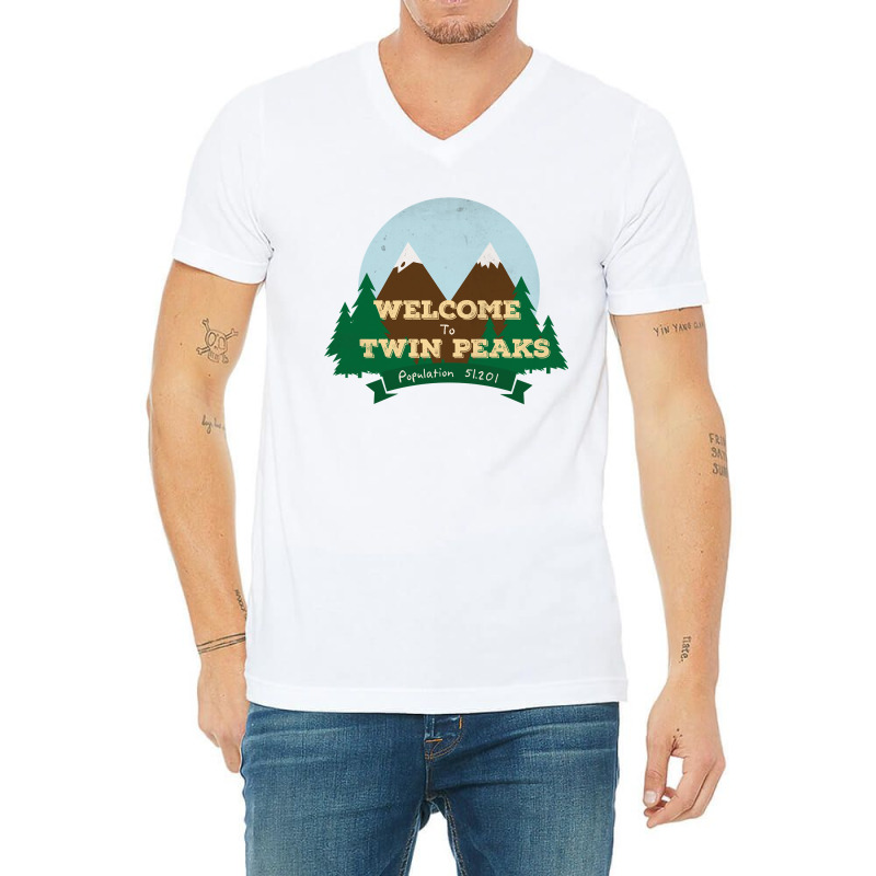 Welcome To Twin Peaks V-neck Tee | Artistshot