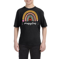 Maestra Bilingual Leopard Rainbow Regalos Spanish Teacher T Shirt Youth Tee | Artistshot