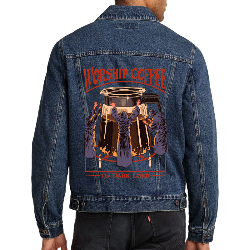 Worship Coffee Men Denim Jacket | Artistshot