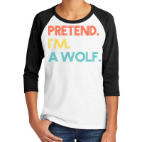 Funny Halloween Costumes For Women Men For Work Wolf Retro T Shirt Youth 3/4 Sleeve | Artistshot