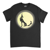 Wolf Full Moon T  Shirt Wolf Full Monn T  Shirt Classic T-shirt | Artistshot