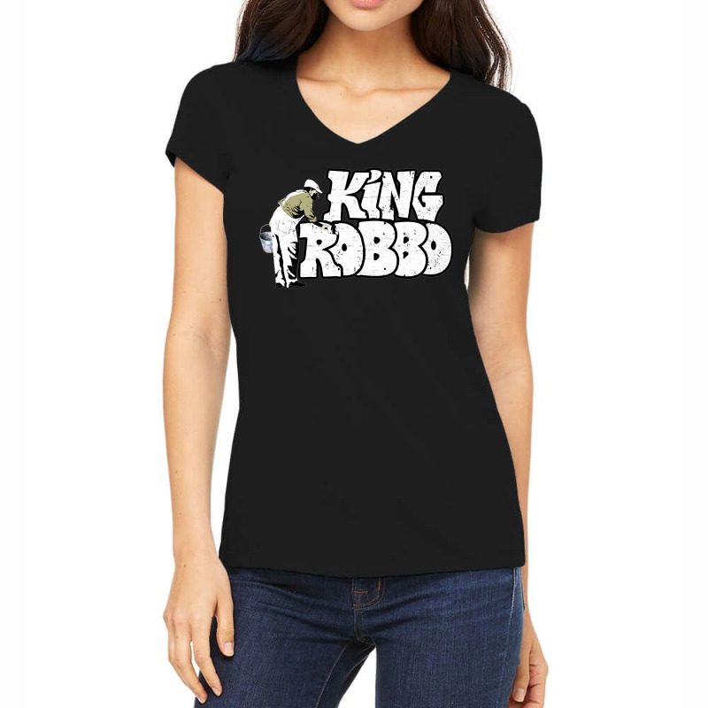 King Robbo Women's V-neck T-shirt 