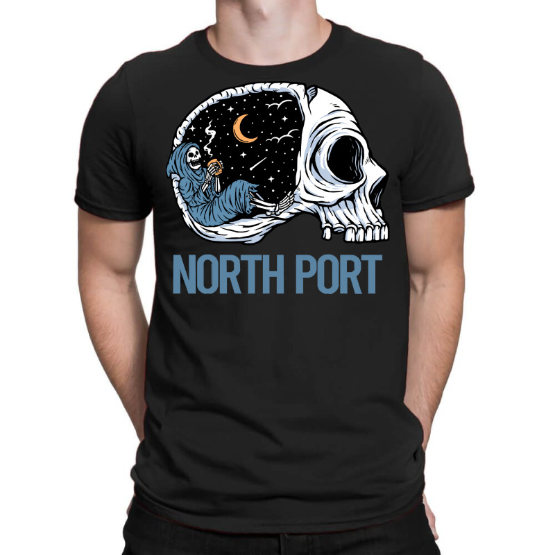 North Port T  Shirt Chilling Skeleton North Port T  Shirt T-shirt | Artistshot