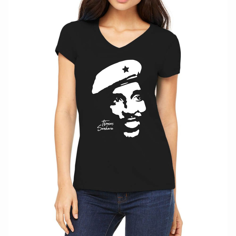 Character Animated Thomas Sankara Funny Gifts Boys Girls Women's V-Neck T-Shirt by Artist-Heliodoro | Artistshot