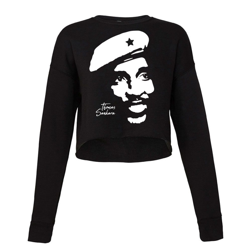 Character Animated Thomas Sankara Funny Gifts Boys Girls Cropped Sweater by Artist-Heliodoro | Artistshot