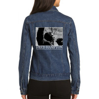 Character Animated Thomas Sankara Gift Men Ladies Denim Jacket | Artistshot