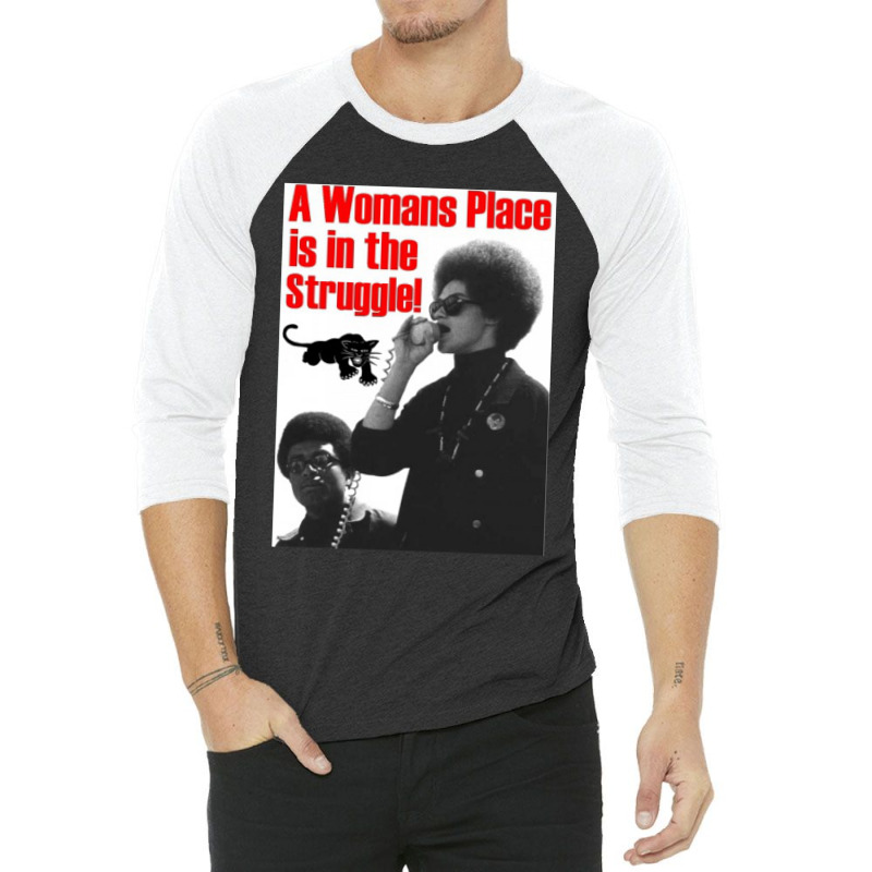 Funny Man Huey Newton For Men Women 3/4 Sleeve Shirt by Artist-Heliodoro | Artistshot