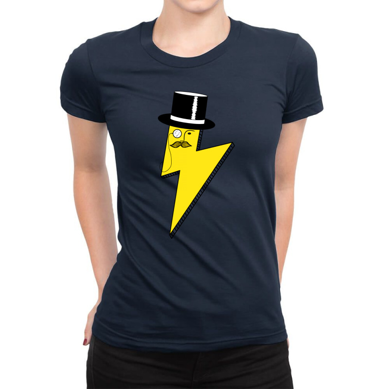 Gentleman Lightning Bolt Ladies Fitted T-Shirt by Chilistore | Artistshot