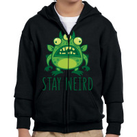 Stay Weird Alien Monster Youth Zipper Hoodie | Artistshot