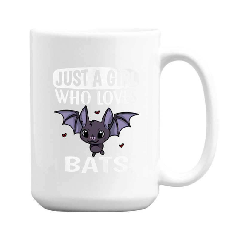 Just A Girl Who Loves Bats Cute Bat Costume 15 Oz Coffee Mug | Artistshot