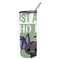 Just A Girl Who Loves Bats Cute Bat Costume Skinny Tumbler | Artistshot