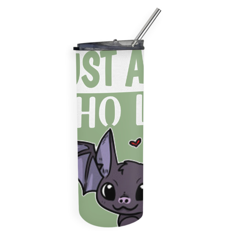 Just A Girl Who Loves Bats Cute Bat Costume Skinny Tumbler | Artistshot