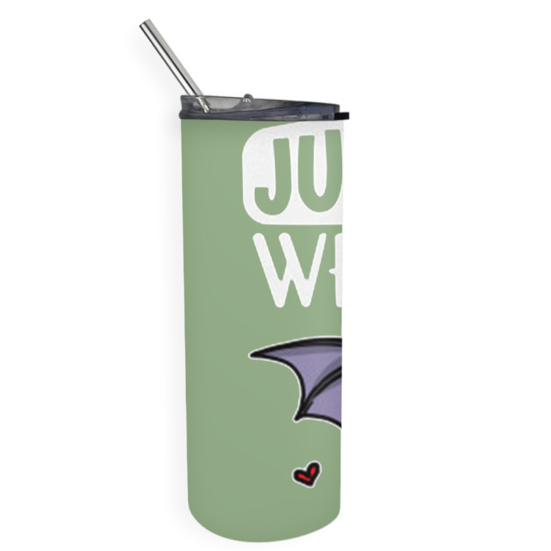 Just A Girl Who Loves Bats Cute Bat Costume Skinny Tumbler | Artistshot