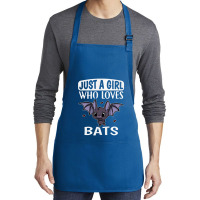 Just A Girl Who Loves Bats Cute Bat Costume Medium-length Apron | Artistshot