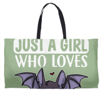 Just A Girl Who Loves Bats Cute Bat Costume Weekender Totes | Artistshot