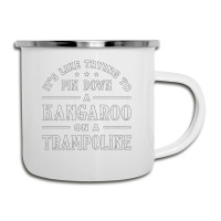 Kangaroo On A Trampoline Gymnast Trampolining Camper Cup | Artistshot