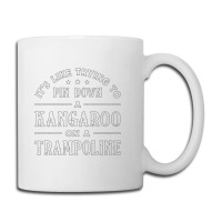 Kangaroo On A Trampoline Gymnast Trampolining Coffee Mug | Artistshot