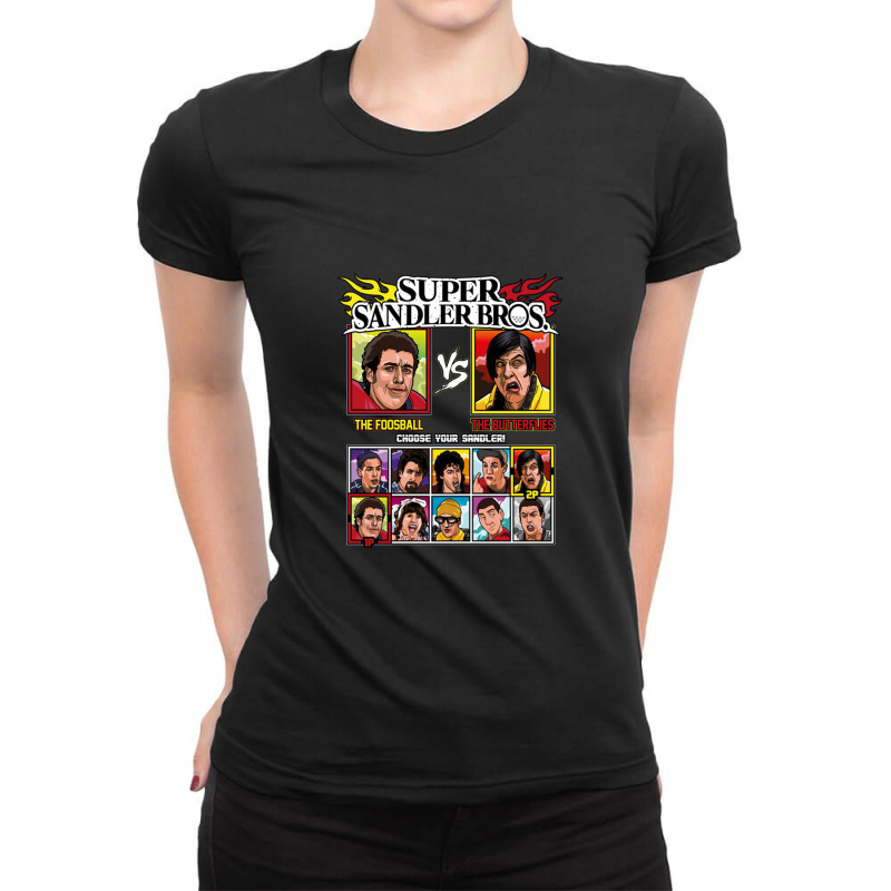 Super Fighting Game Ladies Fitted T-Shirt by loffyllamacomics | Artistshot