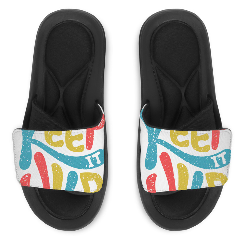 Keep It Wild Kids   Kids Funny Slide Sandal | Artistshot