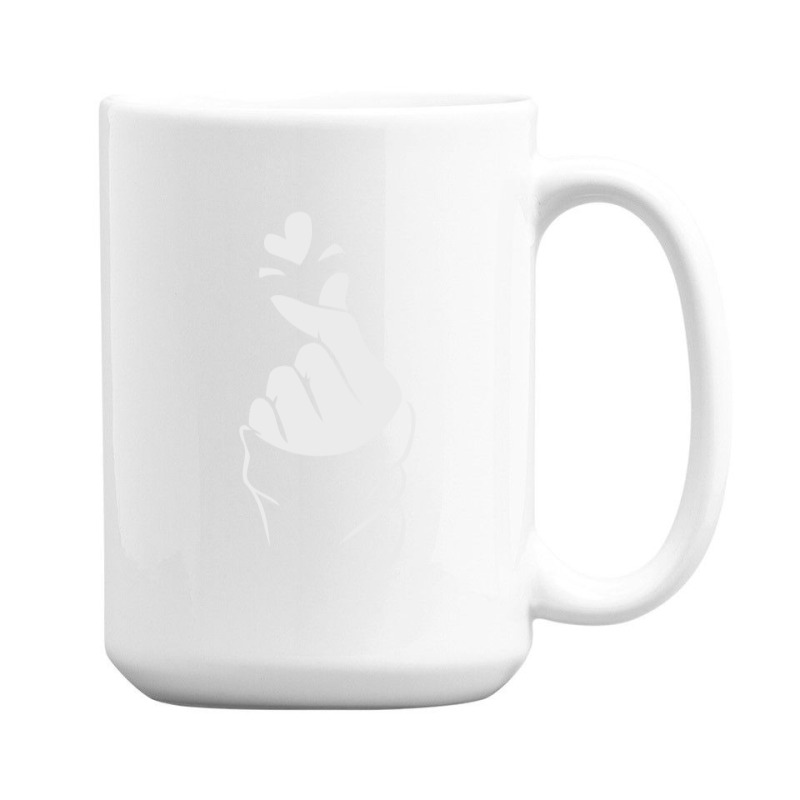 Korean Finger Heart   Love 15 Oz Coffee Mug | Artistshot