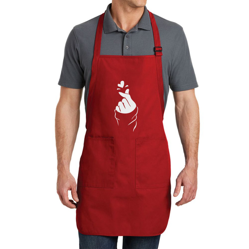 Korean Finger Heart   Love Full-length Apron | Artistshot