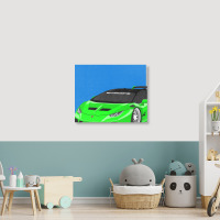 Huracan Lime    Huracan Landscape Canvas Print | Artistshot