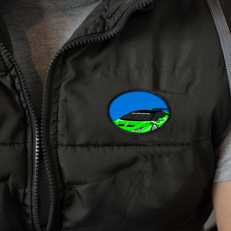 Huracan Lime    Huracan Oval Patch | Artistshot