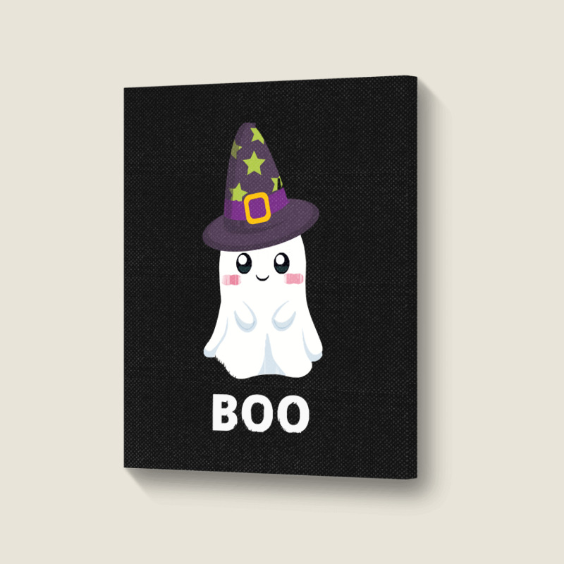 Cute Ghost Halloween T  Shirt Cute Halloween Ghost T  Shirt Portrait Canvas Print | Artistshot