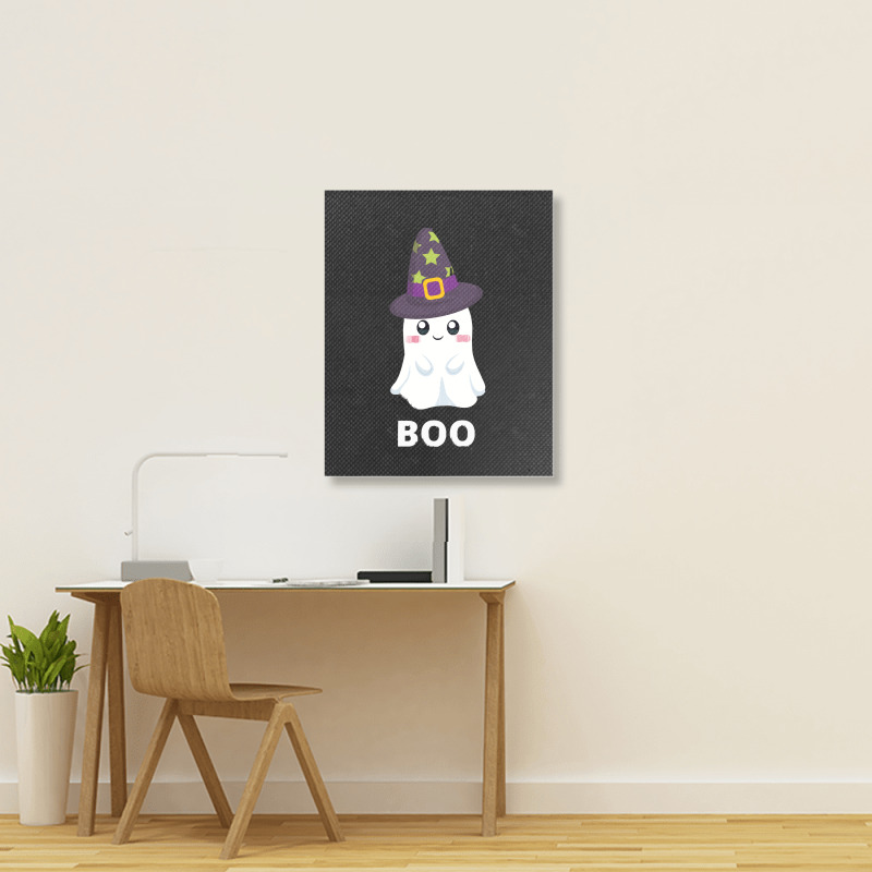 Cute Ghost Halloween T  Shirt Cute Halloween Ghost T  Shirt Portrait Canvas Print | Artistshot