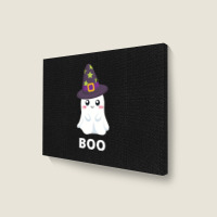 Cute Ghost Halloween T  Shirt Cute Halloween Ghost T  Shirt Landscape Canvas Print | Artistshot