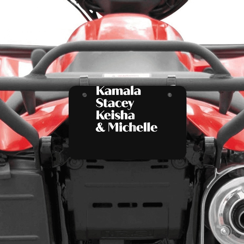 Kamala Stacey Keisha & Michelle Strong Woman Empowerment Raglan Baseba Atv License Plate | Artistshot