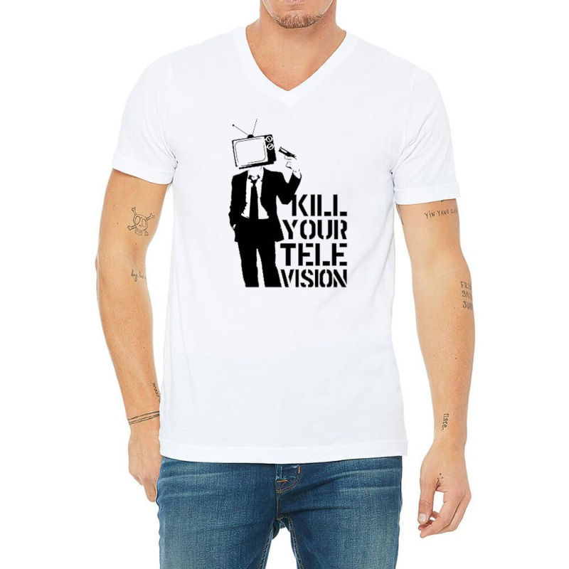 Kill Tv V-Neck Tee by Rutcn | Artistshot