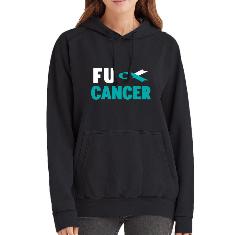 Cervical Cancer Warrior  Fu Cervical Cancer Awareness Vintage Hoodie by LaytonDesign | Artistshot