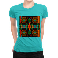 Mexican Wall Art. Latin American Pattern. Latin American Digital Art. Ladies Fitted T-shirt | Artistshot