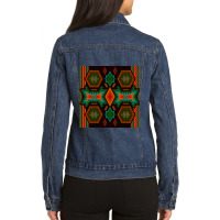 Mexican Wall Art. Latin American Pattern. Latin American Digital Art. Ladies Denim Jacket | Artistshot