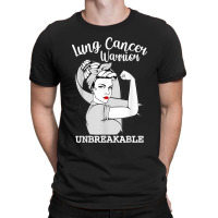 Lung Cancer Warrior Unbreakable Strong Women Awareness T-shirt | Artistshot