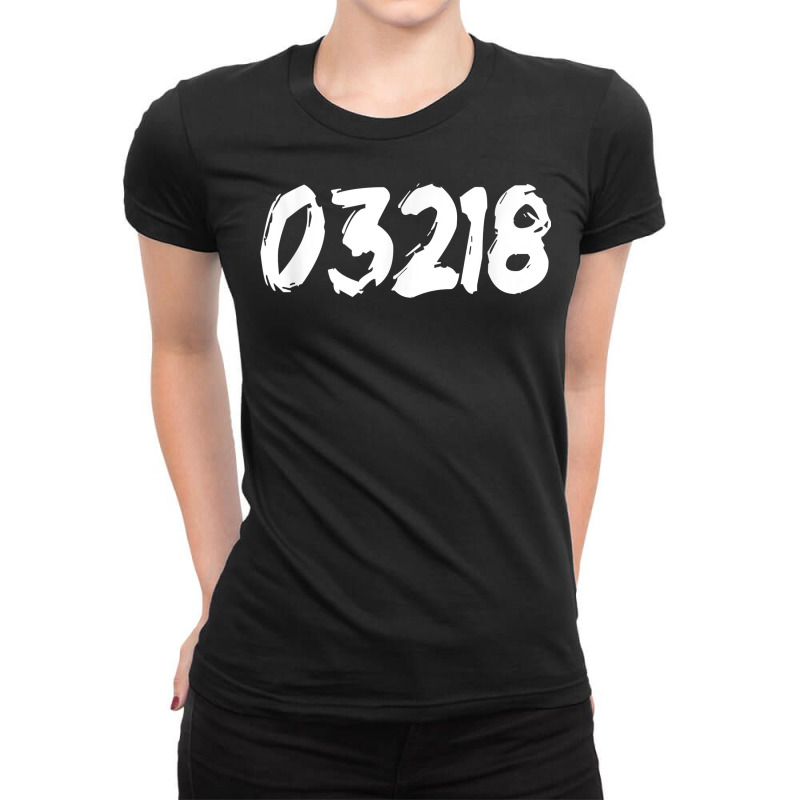 03218 Zipcode Barnstead New Hampshire Hometown Zip 03218 T Shirt Ladies Fitted T-Shirt by sowleomballoucgp | Artistshot