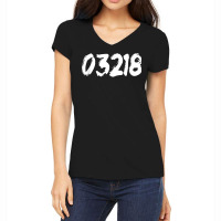 03218 Zipcode Barnstead New Hampshire Hometown Zip 03218 T Shirt Women's V-neck T-shirt | Artistshot