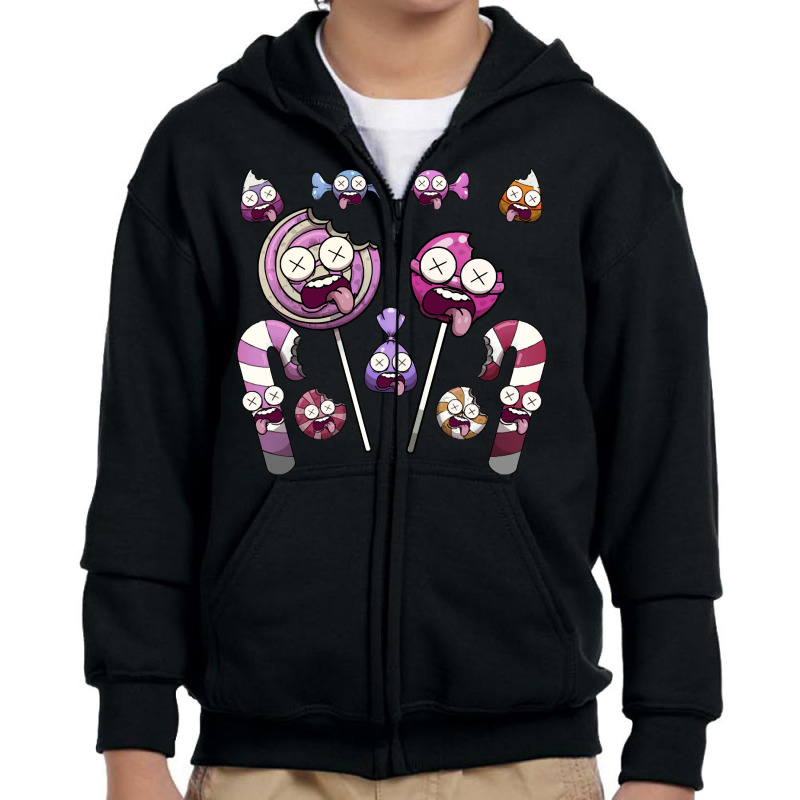 Zombie Candy T  Shirt Zombie Colorful Hard Candy T  Shirt Youth Zipper Hoodie by hubgeocaching | Artistshot