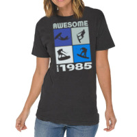 Awesome Since 1985. Wakeboard Lifestyle Long Sleeve T Shirt Vintage T-shirt | Artistshot